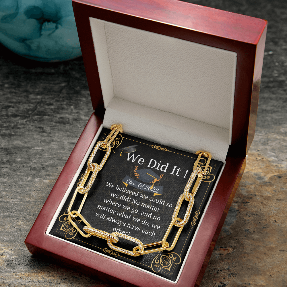 Best Friend Graduation Gift Chain Necklace, College Graduation Gift for Her, 2022 Graduation Gifts for Best Friend, High School Graduation