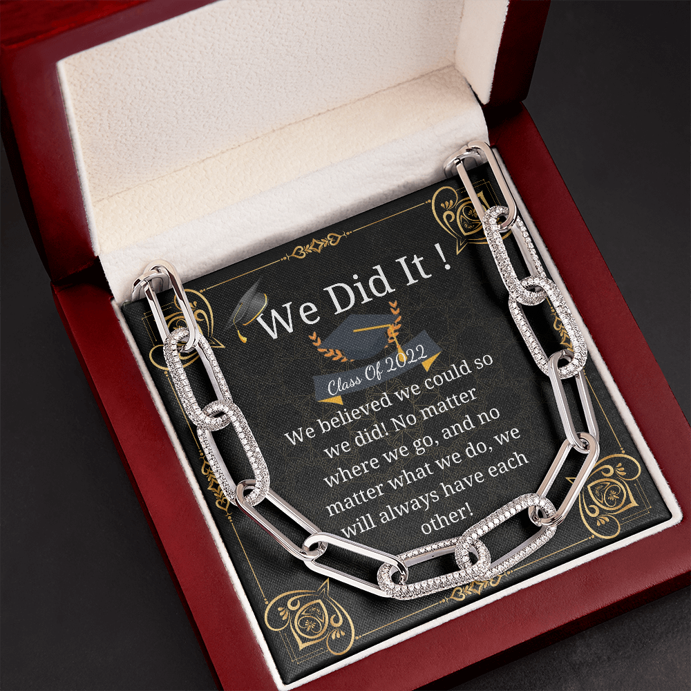 Best Friend Graduation Gift Chain Necklace, College Graduation Gift for Her, 2022 Graduation Gifts for Best Friend, High School Graduation