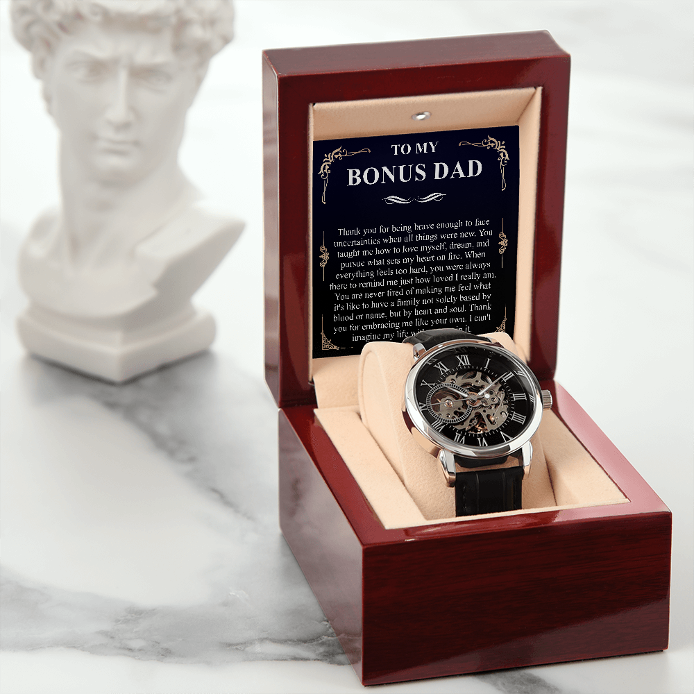 to my amazing bonus dad