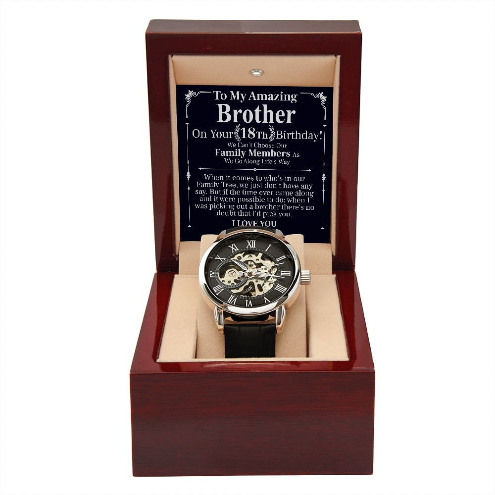 to my amazing brother on your 18th birthday