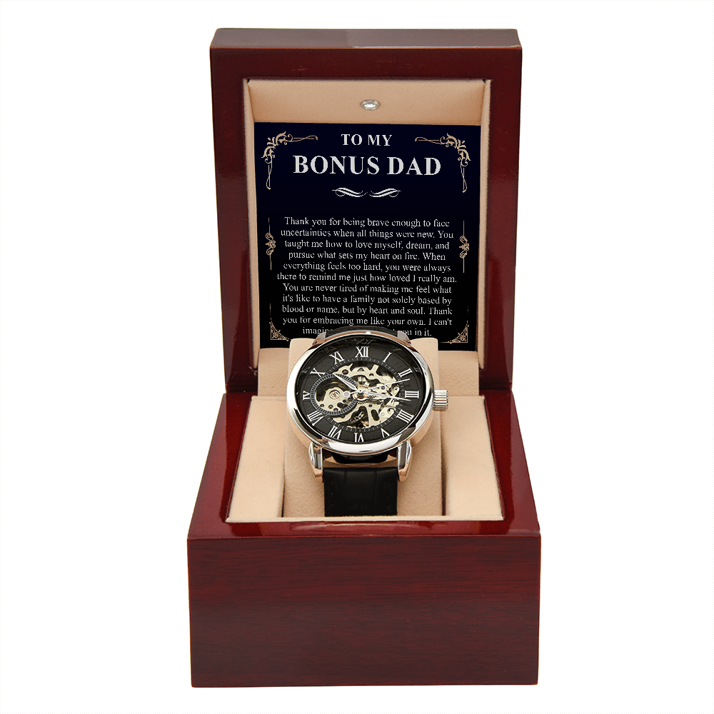 to my amazing bonus dad