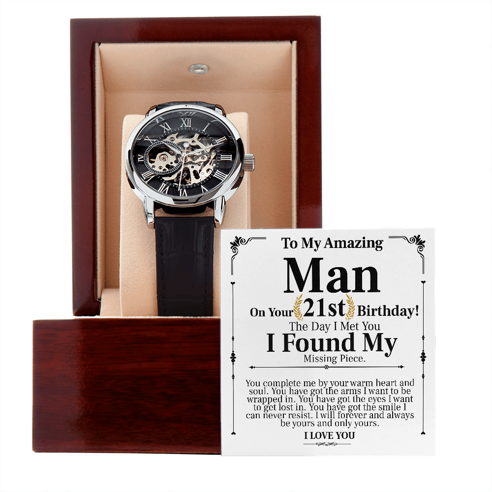 TO MY AMAZING MAN 21ST BIRTHDAY