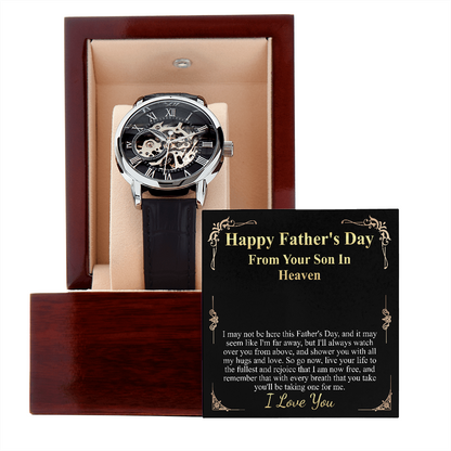 happy fathers day frome your son in heaven