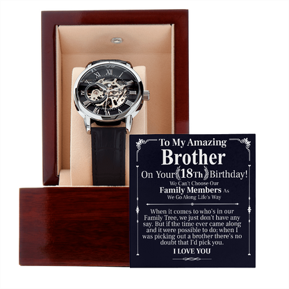 to my amazing brother on your 18th birthday