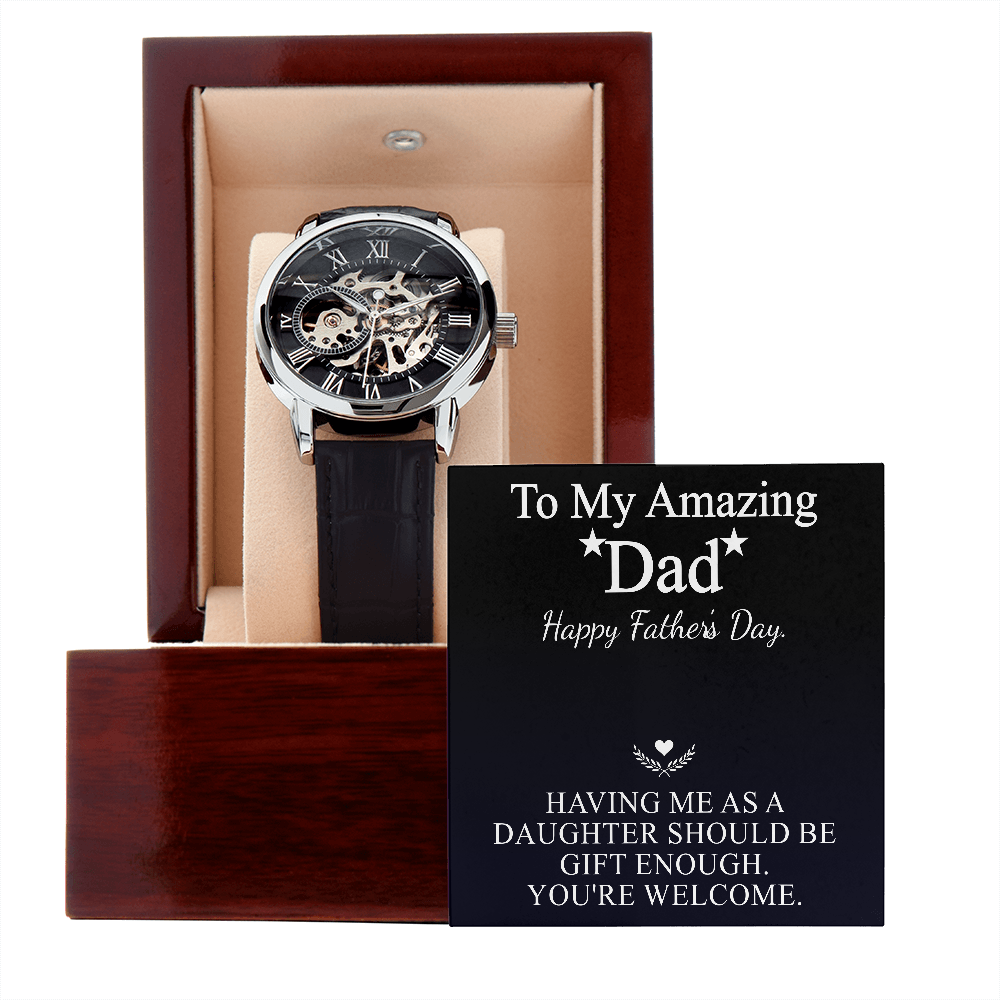 to my amazing dad