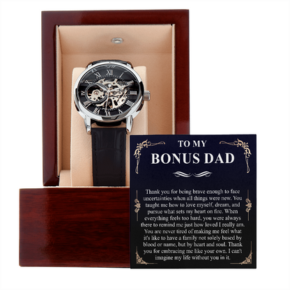 to my amazing bonus dad