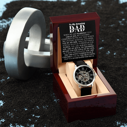 to my amazing dad