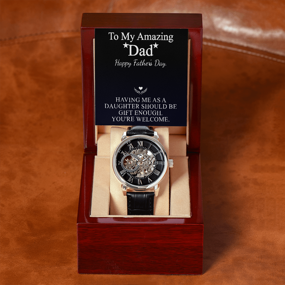to my amazing dad