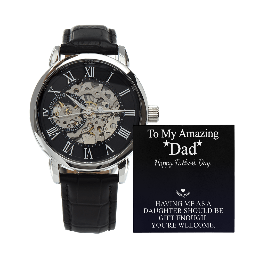 to my amazing dad