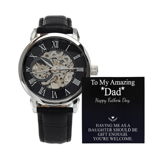 to my amazing dad