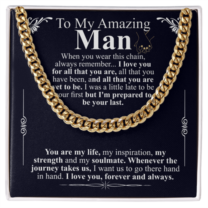 to my amazing man chain