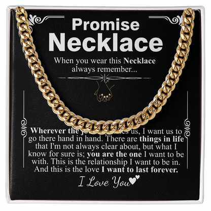 promise necklace