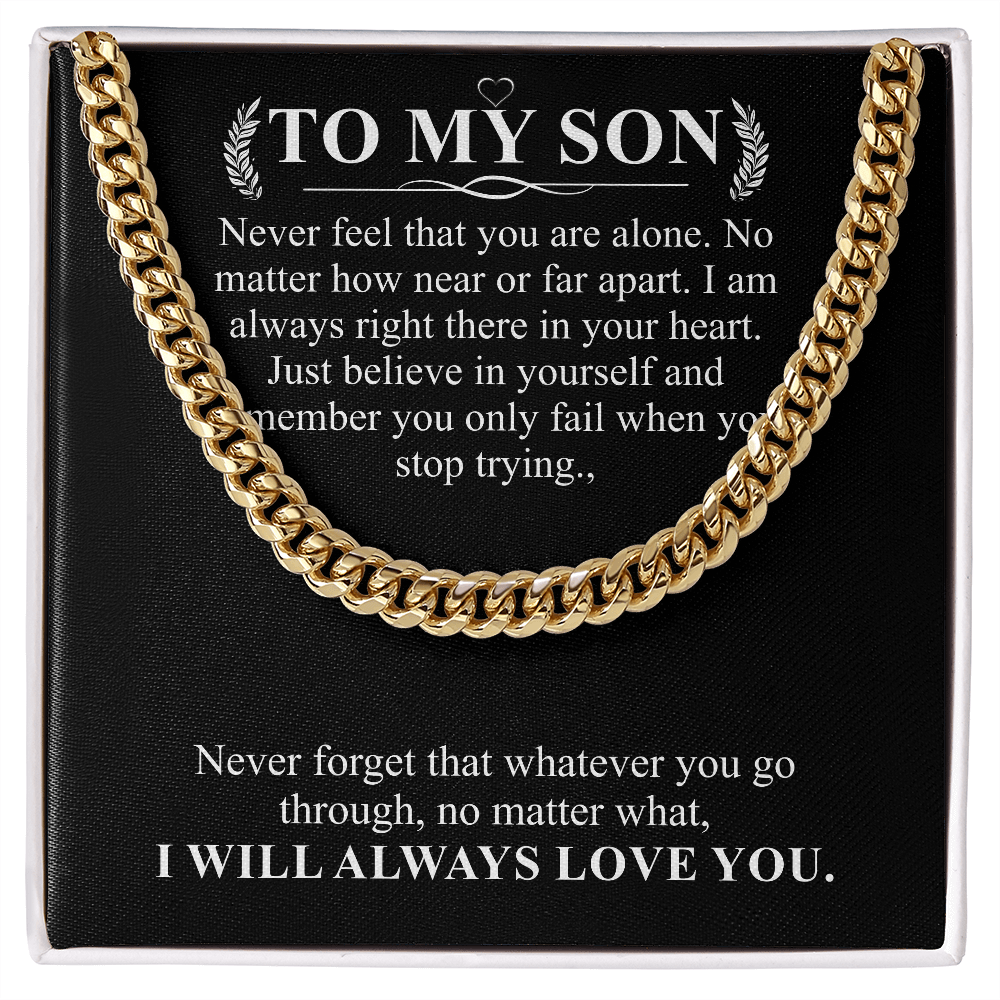 to my son chain necklace