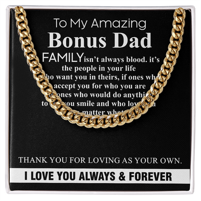 to my amazing bouns dad