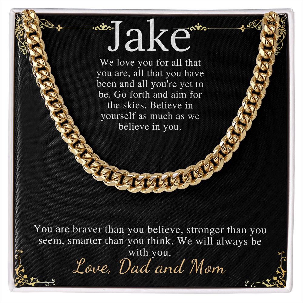 Sentimental Son Gifts from Mom, Son Chain Necklace, Mother to Son Gifts, Christmas Gifts for Son Birthday, Gifts for Son from Mother #0910 jake