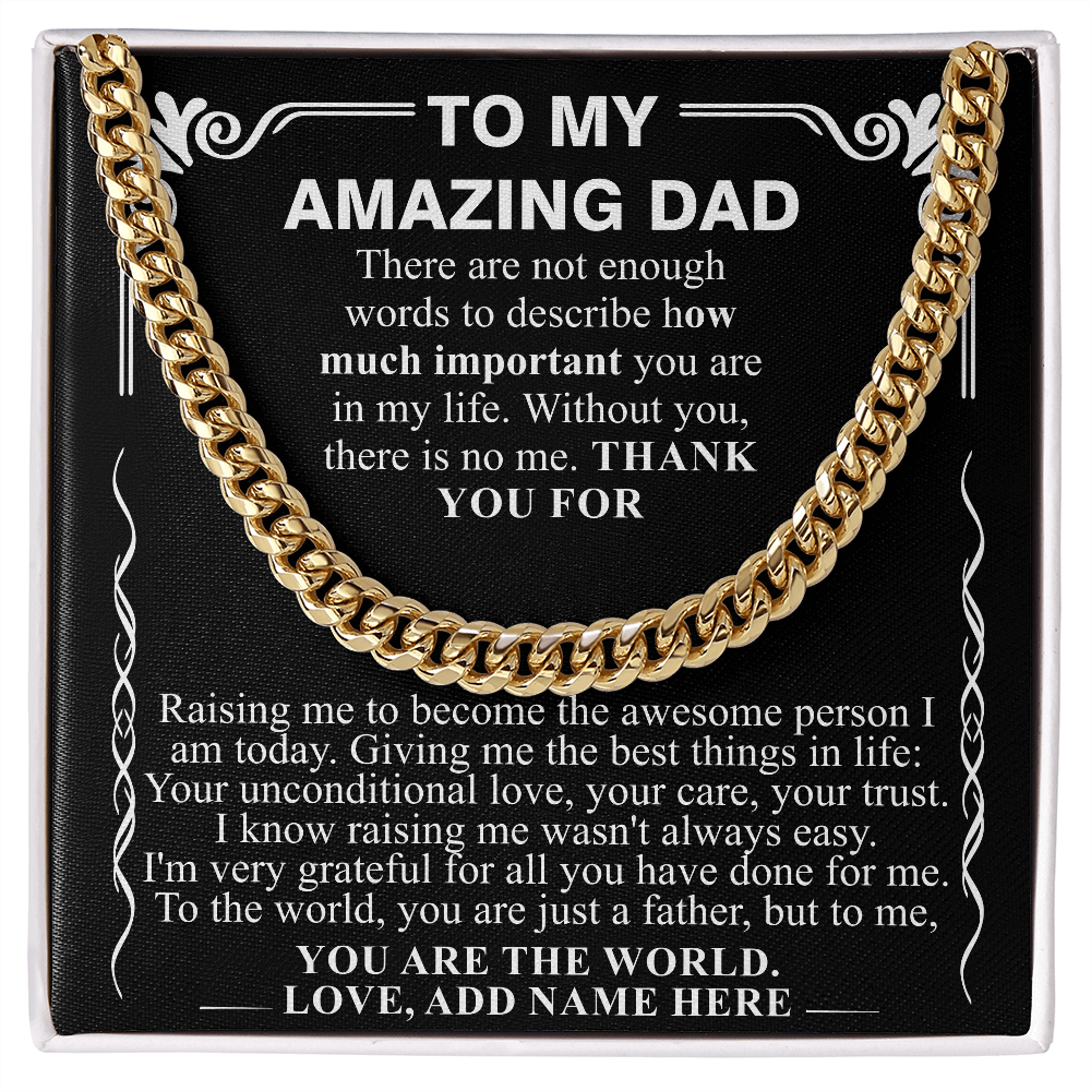 TO MY AMAZING DAD