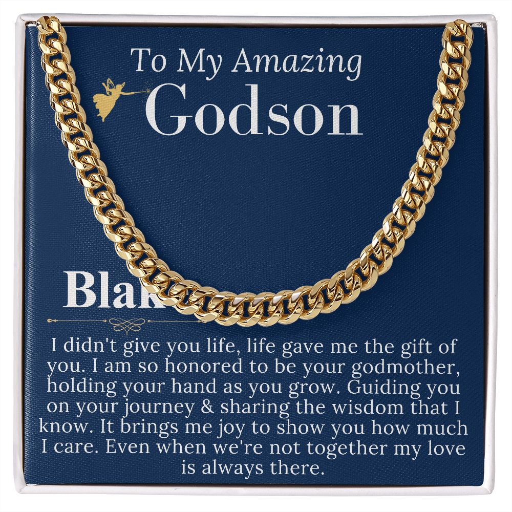 Godson Gifts From Godmother, Godson Christmas Gift,Baptism Gift Godson First Communion Gift For Boys Confirmation Gift Godson Birthday #0902 Blake