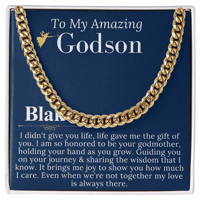 Godson Gifts From Godmother, Godson Christmas Gift,Baptism Gift Godson First Communion Gift For Boys Confirmation Gift Godson Birthday #0902 Blake