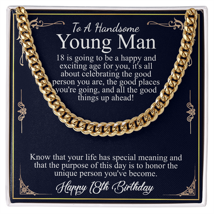 to a handsome young man 18th birthday
