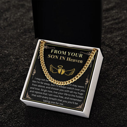 Meaningful Jewelry Gift First Fathers Day Gift from Baby in Heaven, Loss of Child Fathers Day Gift, Pregnancy Loss, Miscarriage Father's Day Chain Necklace with Messege Card
