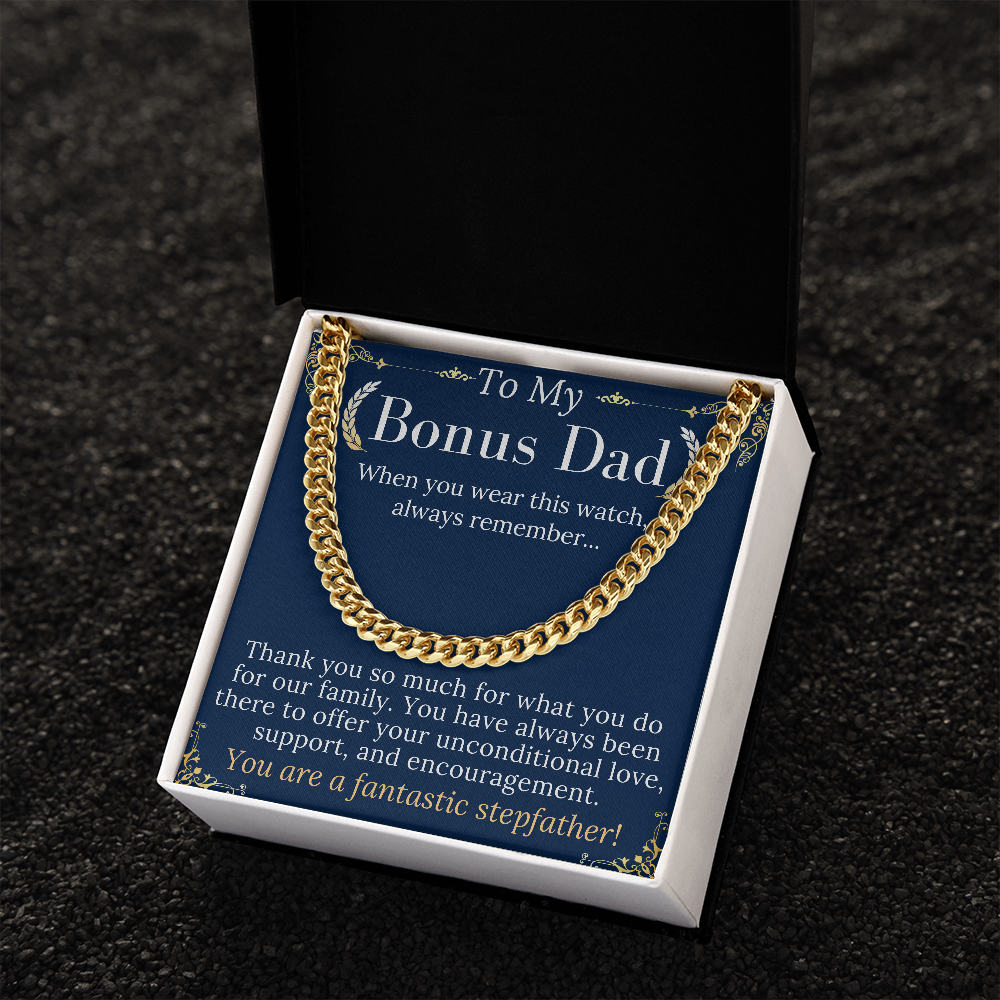 to my bonus dad