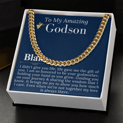 Godson Gifts From Godmother, Godson Christmas Gift,Baptism Gift Godson First Communion Gift For Boys Confirmation Gift Godson Birthday #0902 Blake
