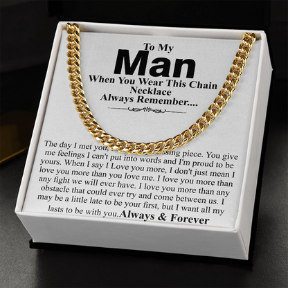 to my man when you wear this chain