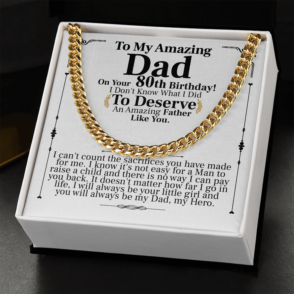 to my amzing dad on your 80th birthday
