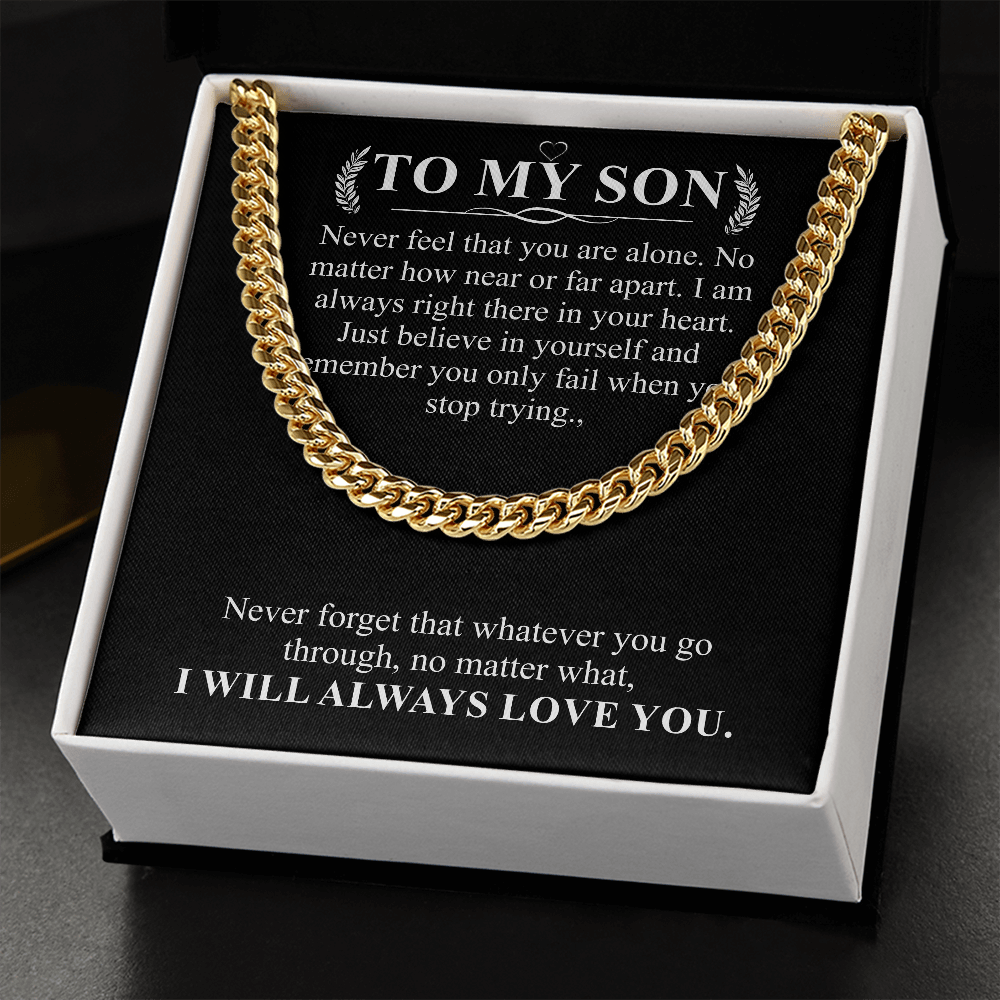 to my son chain necklace