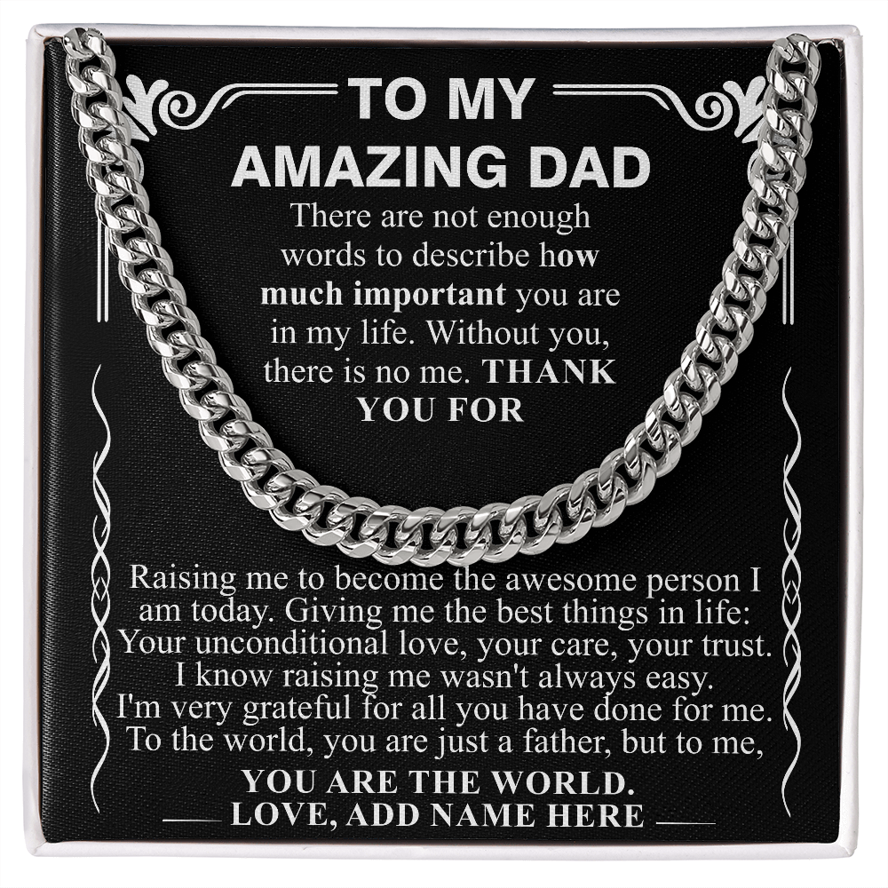 TO MY AMAZING DAD