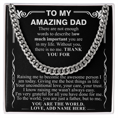 TO MY AMAZING DAD