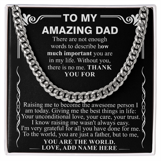 TO MY AMAZING DAD