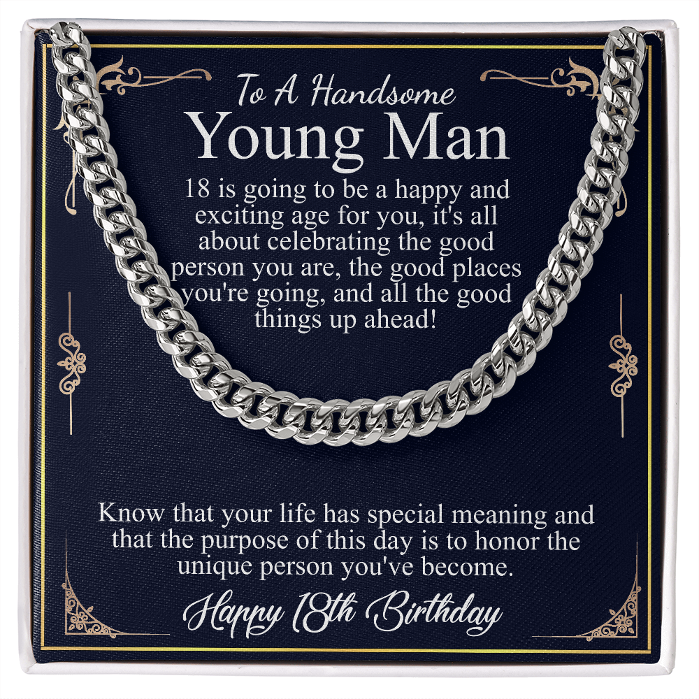 to a handsome young man 18th birthday