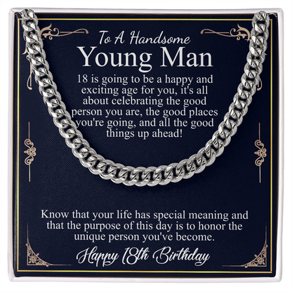 to a handsome young man 18th birthday