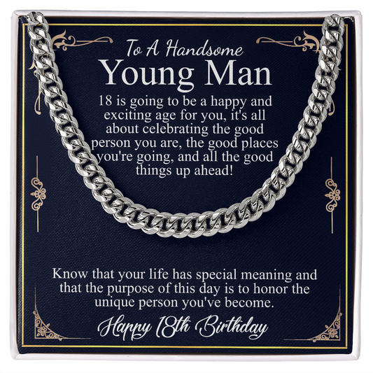 to a handsome young man 18th birthday