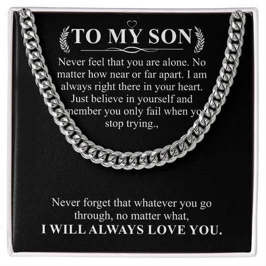 to my son chain necklace