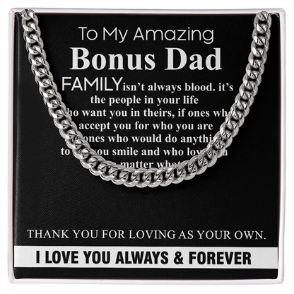 to my amazing bouns dad