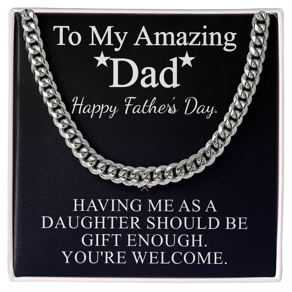 to my amazing dad