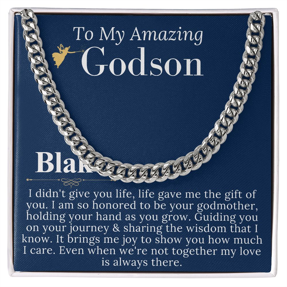 Godson Gifts From Godmother, Godson Christmas Gift,Baptism Gift Godson First Communion Gift For Boys Confirmation Gift Godson Birthday #0902 Blake