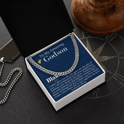 Godson Gifts From Godmother, Godson Christmas Gift,Baptism Gift Godson First Communion Gift For Boys Confirmation Gift Godson Birthday #0902 Blake