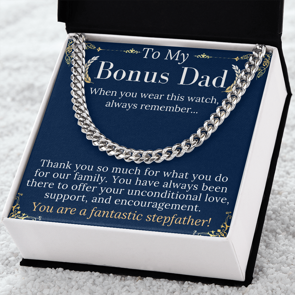 to my bonus dad