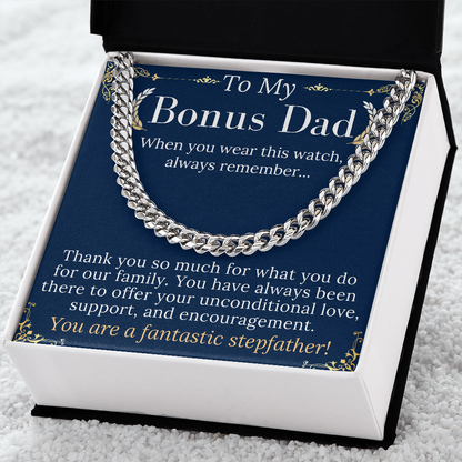 to my bonus dad