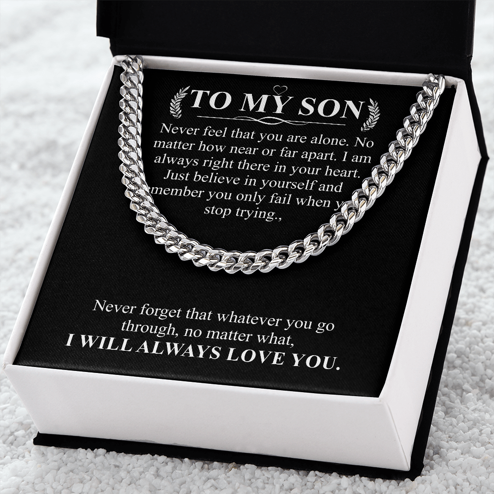to my son chain necklace