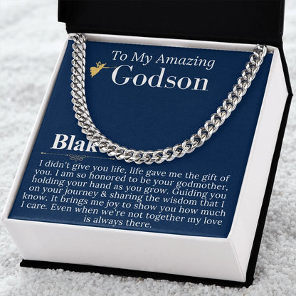 Godson Gifts From Godmother, Godson Christmas Gift,Baptism Gift Godson First Communion Gift For Boys Confirmation Gift Godson Birthday #0902 Blake