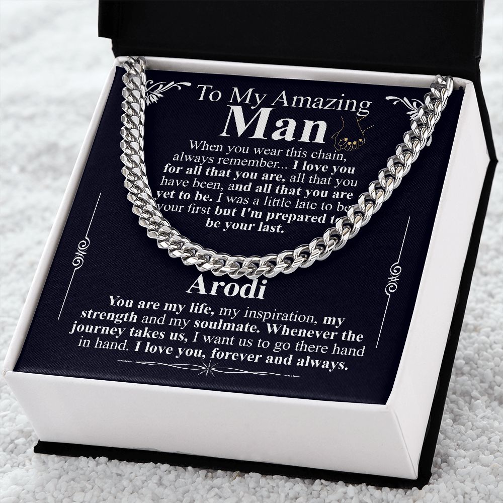 To my man chain Arodi