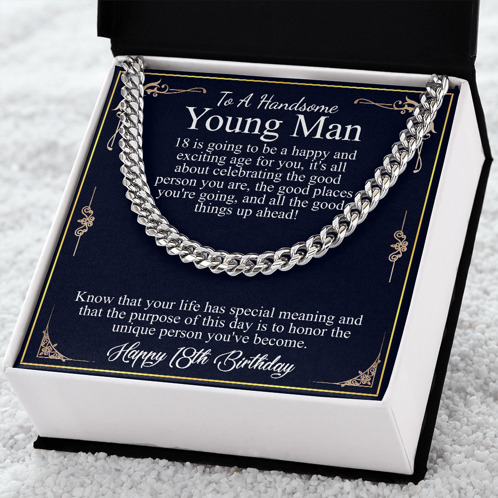 to a handsome young man 18th birthday