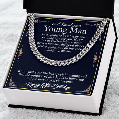 to a handsome young man 18th birthday