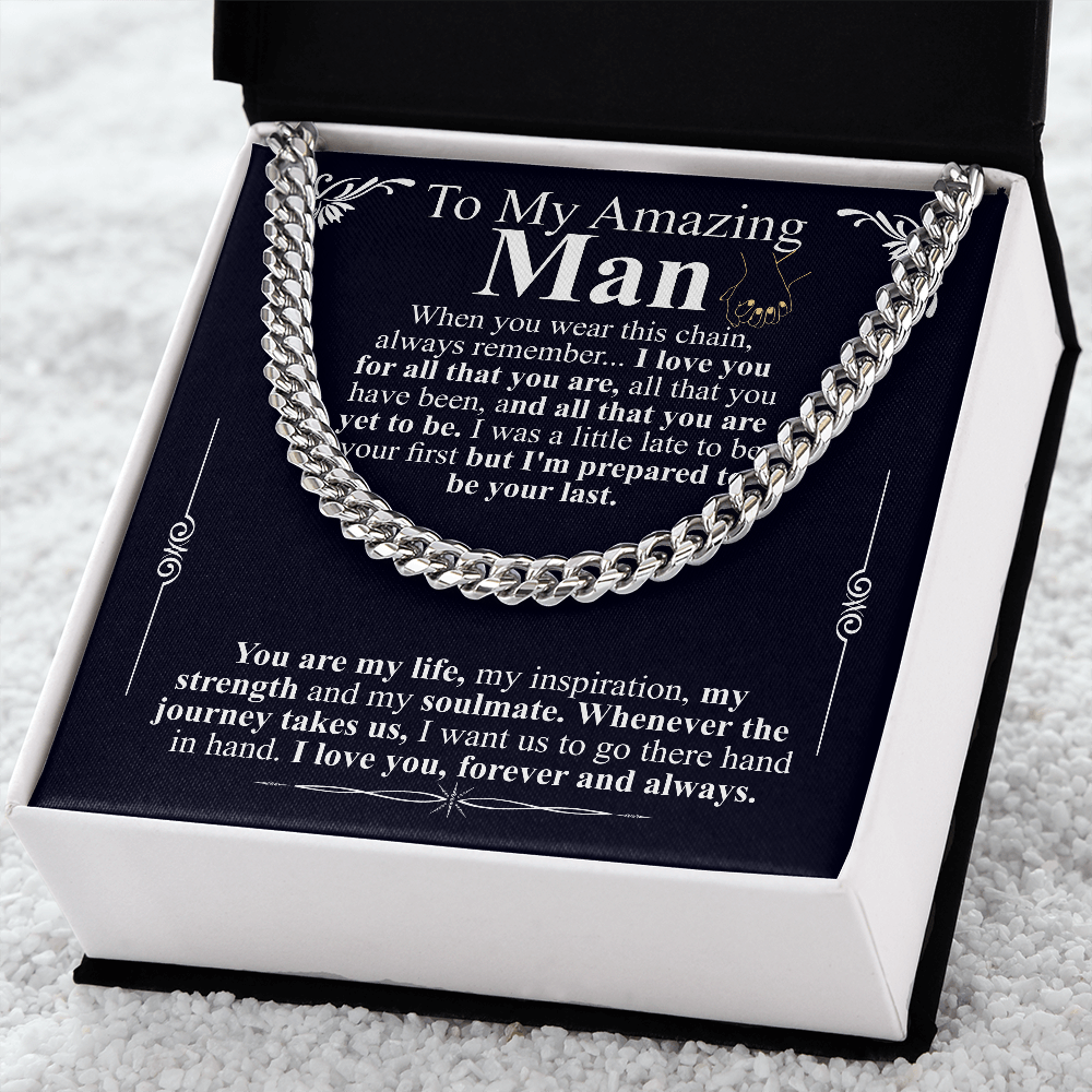 to my amazing man chain
