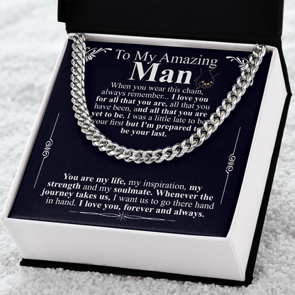 to my amazing man chain