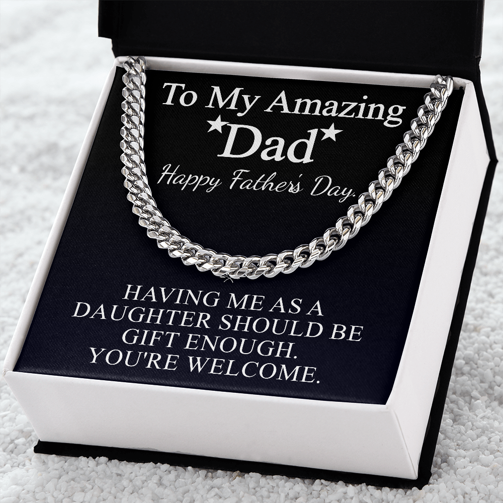 to my amazing dad